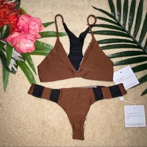 NWT Acacia Swimwear xs Coconut bikini set